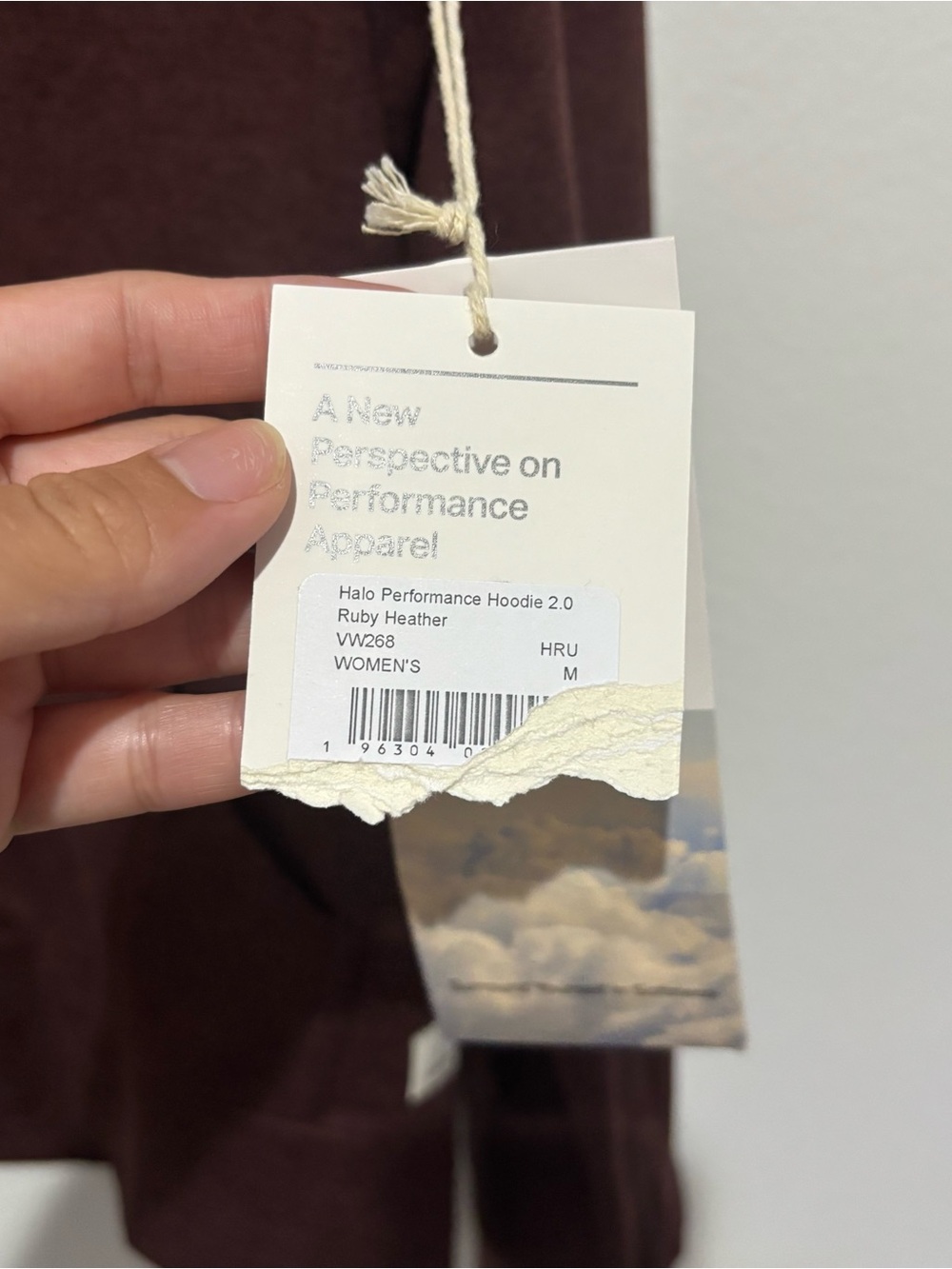 NWT Vuori Halo Performance Hoodie 2.0 Ruby Heather - Picture 4 of 7